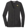 (KM) Ladies Marled Cardigan Sweater Thumbnail