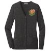 (KM) Ladies Marled Cardigan Sweater Thumbnail