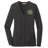 (KM) Ladies Marled Cardigan Sweater Thumbnail