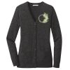 (KM) Ladies Marled Cardigan Sweater Thumbnail