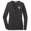 (KM) Ladies Marled Cardigan Sweater Thumbnail