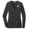 (KM) Ladies Marled Cardigan Sweater Thumbnail