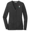 (KM) Ladies Marled Cardigan Sweater Thumbnail
