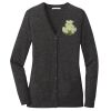(KM) Ladies Marled Cardigan Sweater Thumbnail