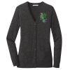 (KM) Ladies Marled Cardigan Sweater Thumbnail