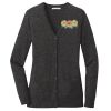 (KM) Ladies Marled Cardigan Sweater Thumbnail