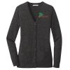 (KM) Ladies Marled Cardigan Sweater Thumbnail