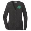 (KM) Ladies Marled Cardigan Sweater Thumbnail
