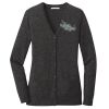 (KM) Ladies Marled Cardigan Sweater Thumbnail