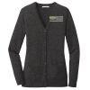 (KM) Ladies Marled Cardigan Sweater Thumbnail